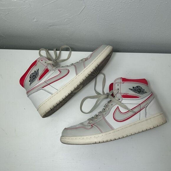 Nike air Jordan 1 retro high phantom gym red size 8.5 - Picture 3 of 11